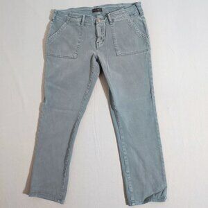 Silver Jeans Utility jeans women's sz W30/L25 olive shades grey colour Slim Crop